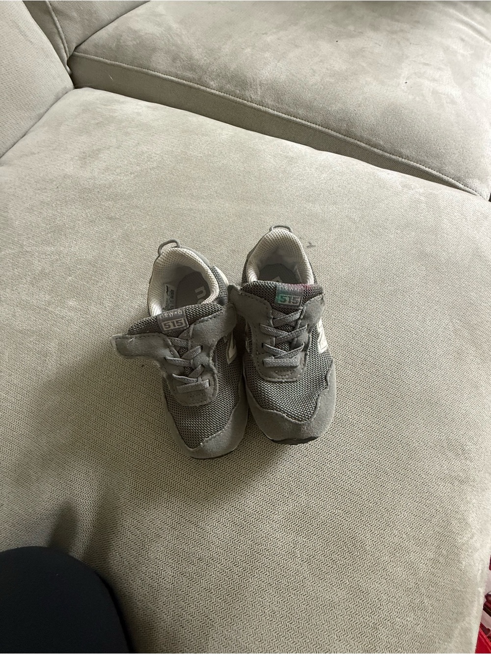 New Balance Kids Gray Mesh Sneaker
